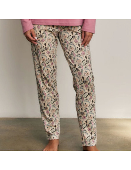 Montse Pedrosa | Pijama 3 Piezas N21863 de Promise color Rosa Vintage