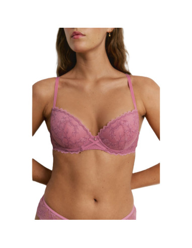 Montse Pedrosa | Conjunto Sujetador Push Up y Brasileña Z15200 de Promise color Orquídea
