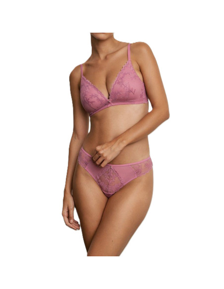 Montse Pedrosa | Conjunto Sujetador Sin Aros y Tanga Z15210 de Promise color Orquídea