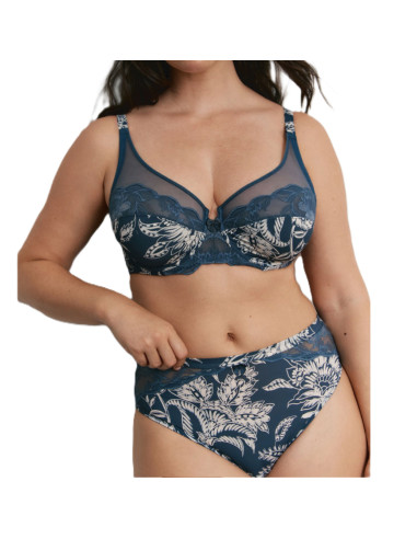 Montse Pedrosa | Conjunto Sujetador y Braga Z15270 de Promise color Marino