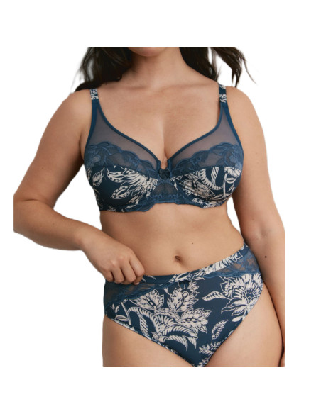 Montse Pedrosa | Conjunto Sujetador y Braga Z15270 de Promise color Marino