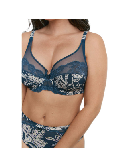Montse Pedrosa | Conjunto Sujetador y Braga Z15270 de Promise color Marino