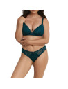 Montse Pedrosa | Conjunto Sujetador Sin Aros y Brasileña Z15360 de Promise color Verde Esmeralda