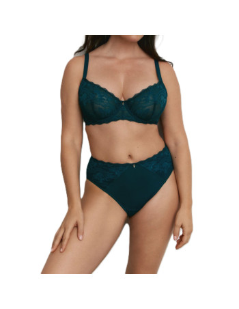 Montse Pedrosa | Conjunto Sujetador y Bikini Alto Z15390 de Promise color Verde Esmeralda