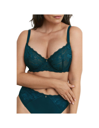 Montse Pedrosa | Conjunto Sujetador y Bikini Alto Z15390 de Promise color Verde Esmeralda 2
