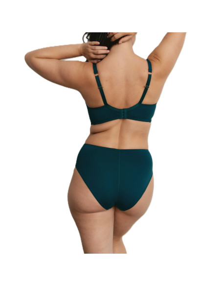 Montse Pedrosa | Conjunto Sujetador y Bikini Alto Z15390 de Promise color Verde Esmeralda