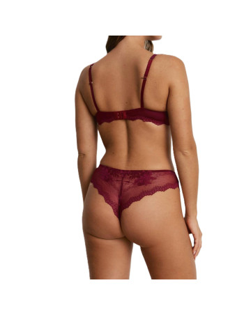Montse Pedrosa | Conjunto Sujetador Push Up y Brasileña Z15290 de Promise color Burdeos 2