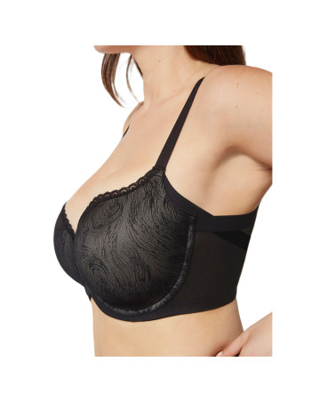 Montse Pedrosa | Sujetador Violeta C-D-E de Selene color Negro 2
