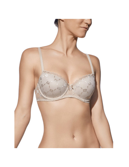 Montse Pedrosa | Sujetador Push Up Brigitte de Selene color Tierra
