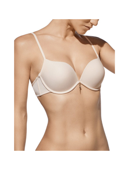 Montse Pedrosa | Sujetador Raquel Doble Push Up de Selene color Tierra